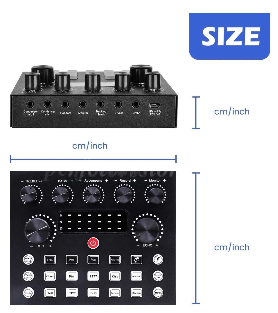 MICYUSING BM-800 Audio Interface & Condenser Microphone Set, Cardioid, DSP Chip