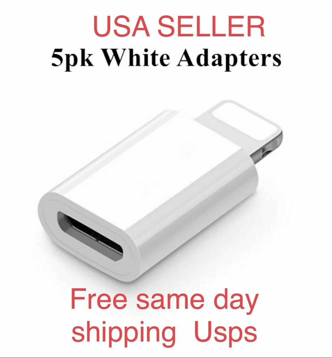 Micro USB to 8Pin Data Cable Adapter android to iPhone Converter LOT For iPhone