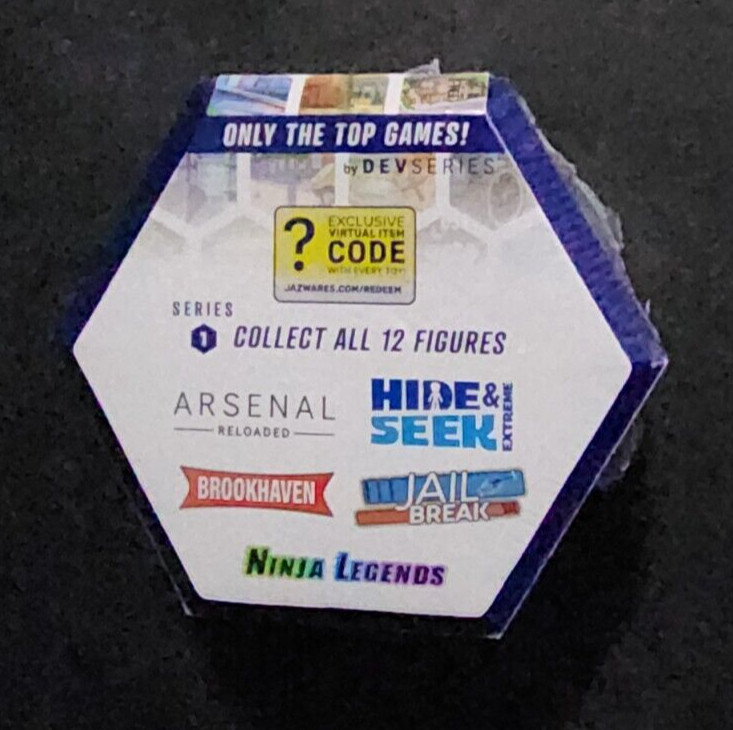 ROBLOX DevSeries Blue Hexagon Mystery Figures Boxes, Series 1 NEW sealed blind