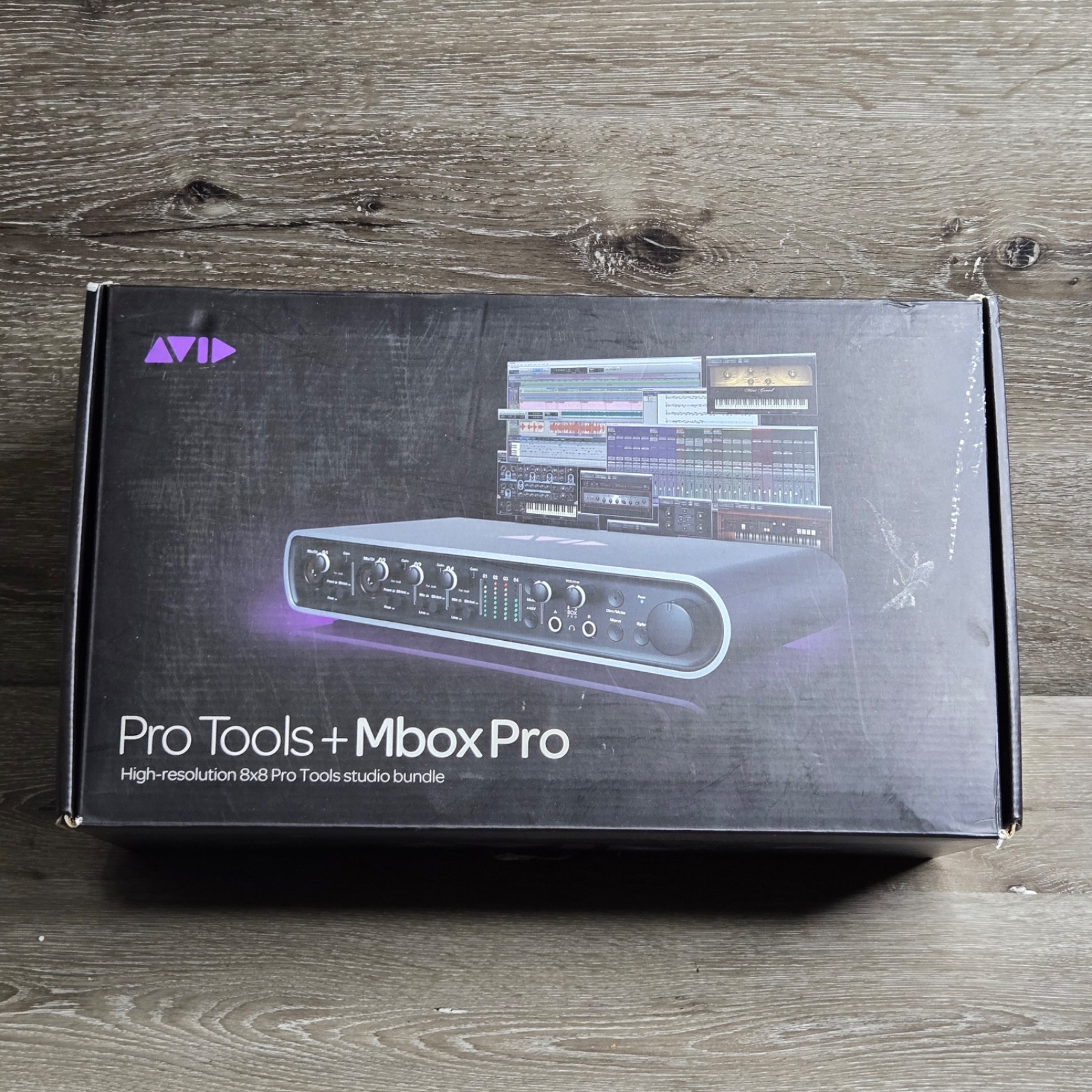 Avid Mbox Pro 3rd Gen 8x8 FireWire Audio Interface w/ Box & Power Supply Tested