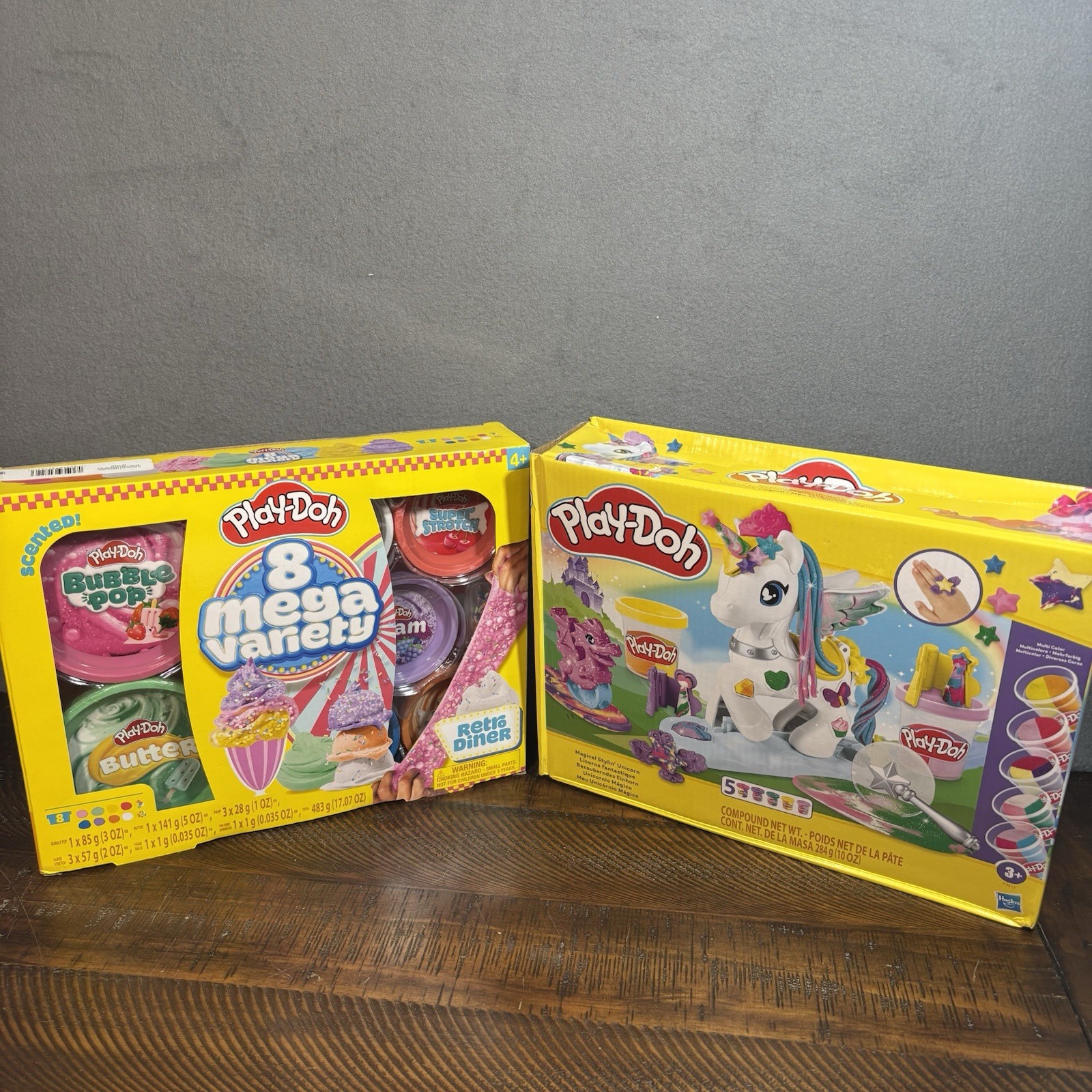 New Play Doh Set Magical Stylin Unicorn Retro Diner Mega Variety Creative Gift