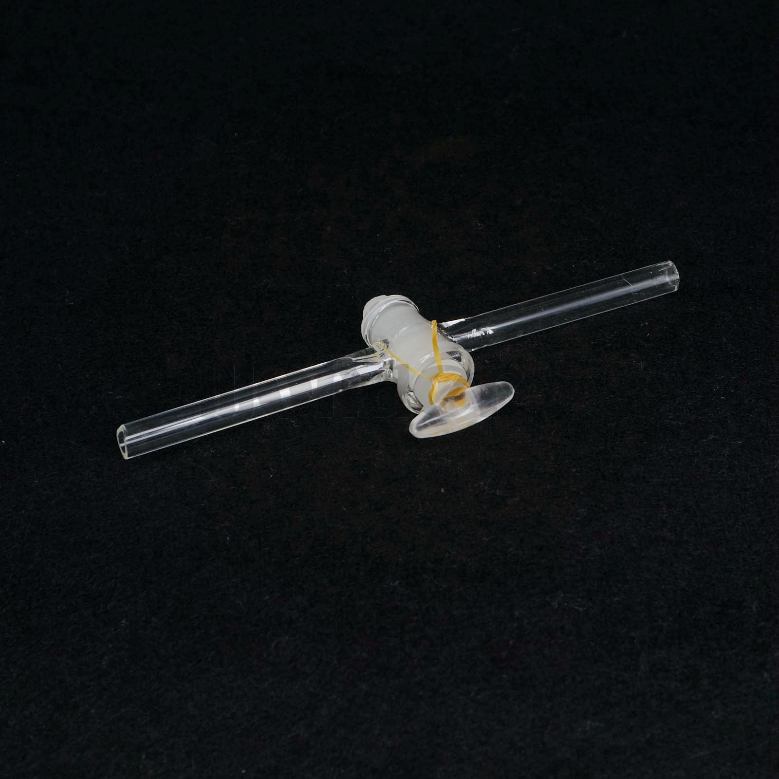 3mm Bore High Vacuum Stopcock Straight Hollow Plug Laboratory Glass Ware