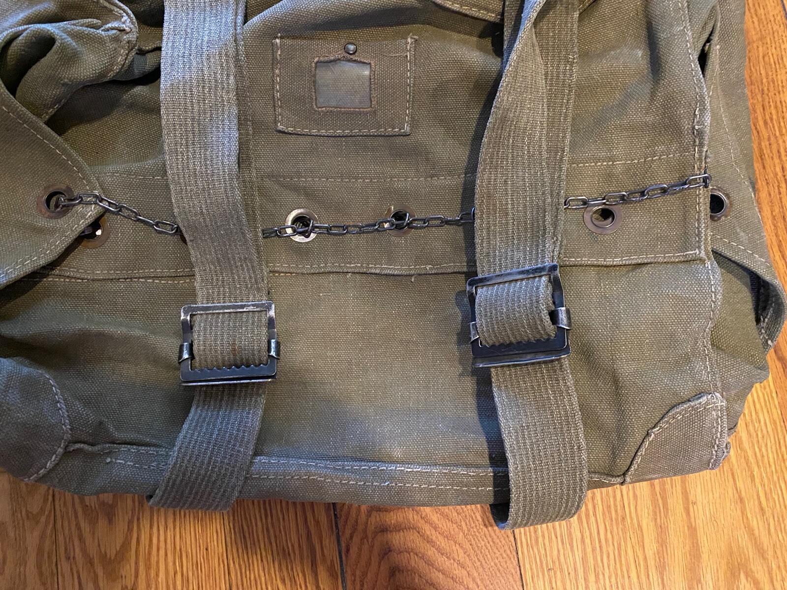 Italian Military Rucksack Pack, Vintage, LARGE, Heavy Canvas, NOS