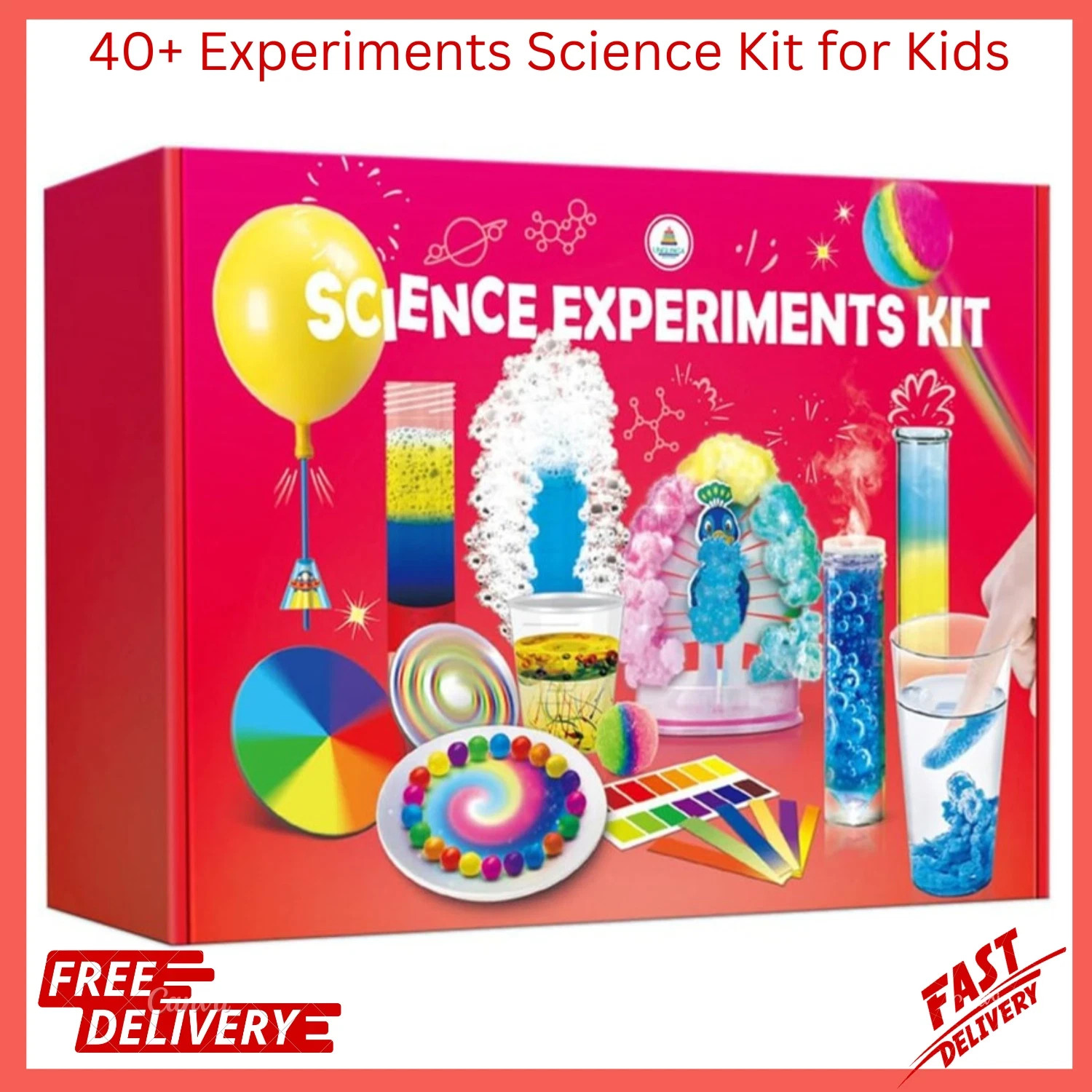 40+ Experiments Science Kit for Kids - Chemistry Set, Educational Toy G