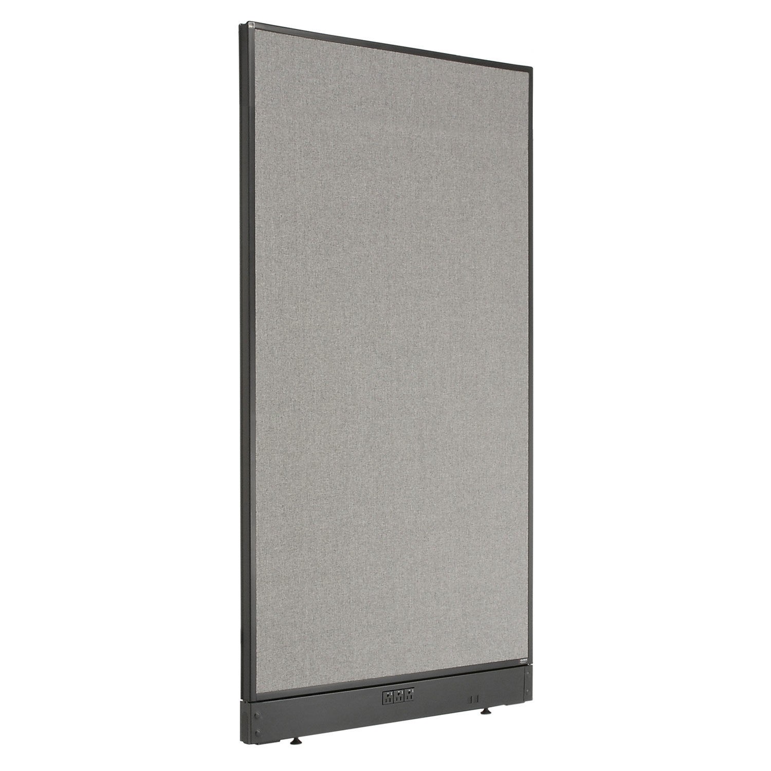36-1/4"W x 64"H Electric Office Partition Panel Gray