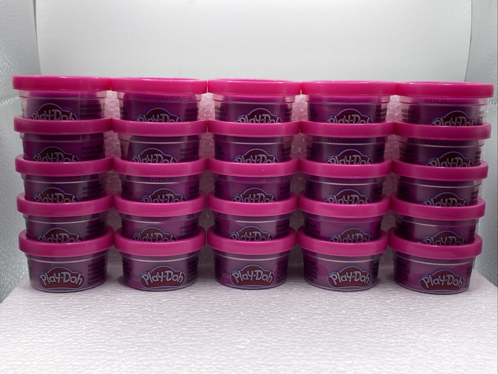 Hasbro Play-Doh (25) 1 Ounce Containers RED VIOLET