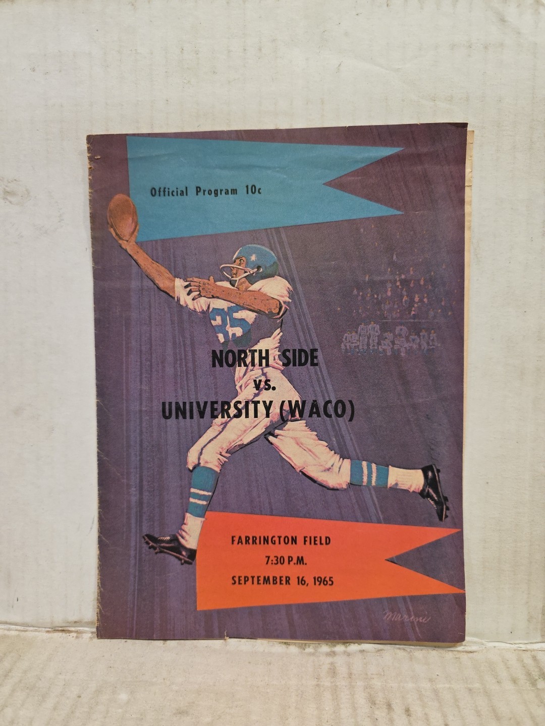 1965 University (Waco) High  Vs North Side High School Football Program