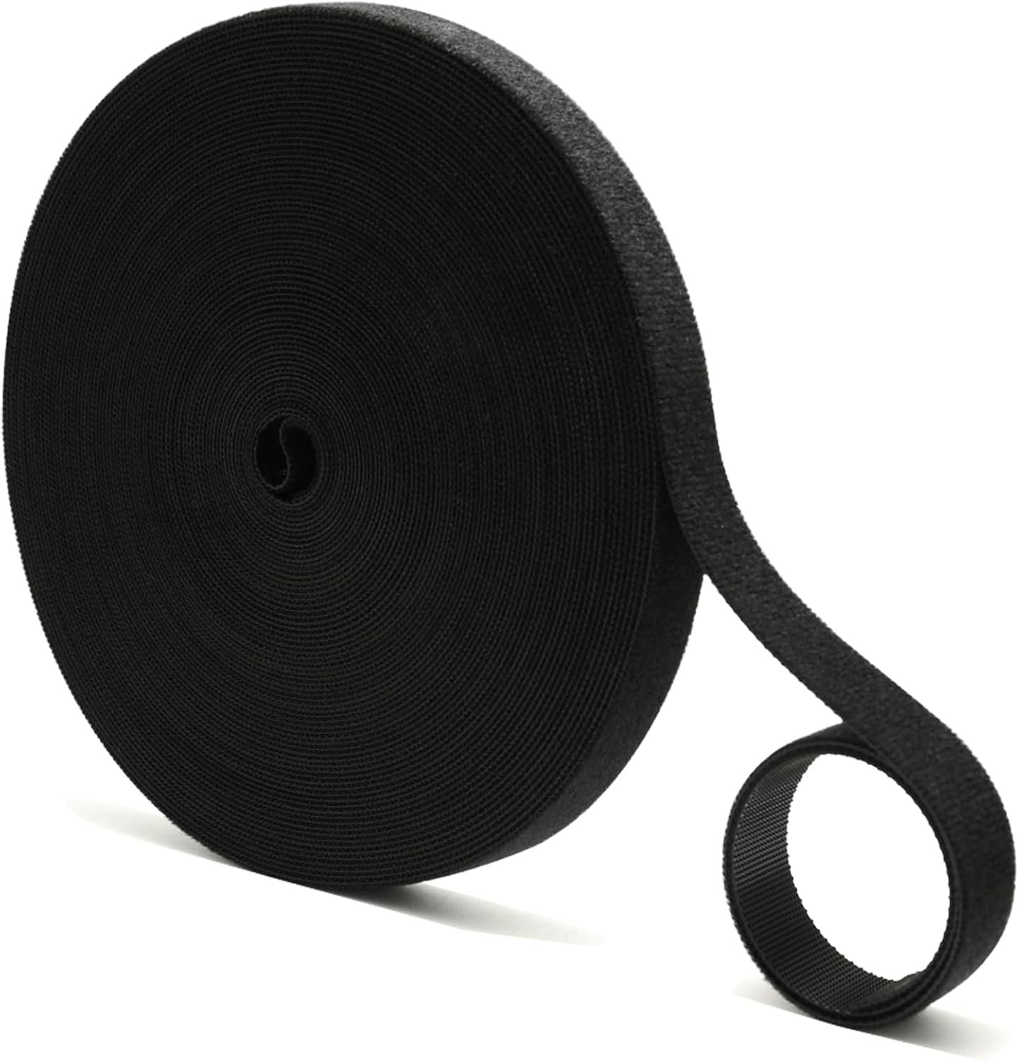 60ft x 1/2 Inch Hook and Loop Straps Double Sided Roll, Fastening Reusable Cable