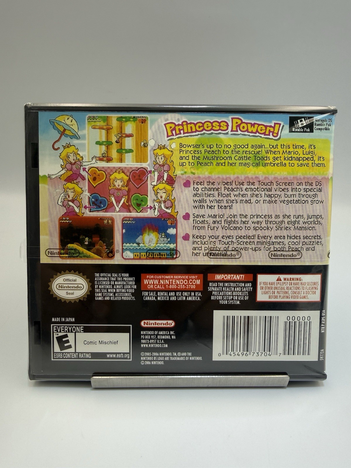 Super Princess Peach Nintendo DS Complete With Manual & Inserts – USA Version