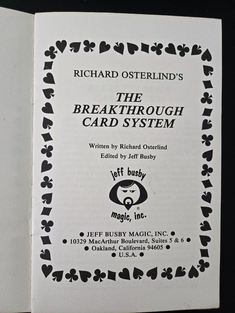 Two First Edition, Early Booklets by Richard Osterlind