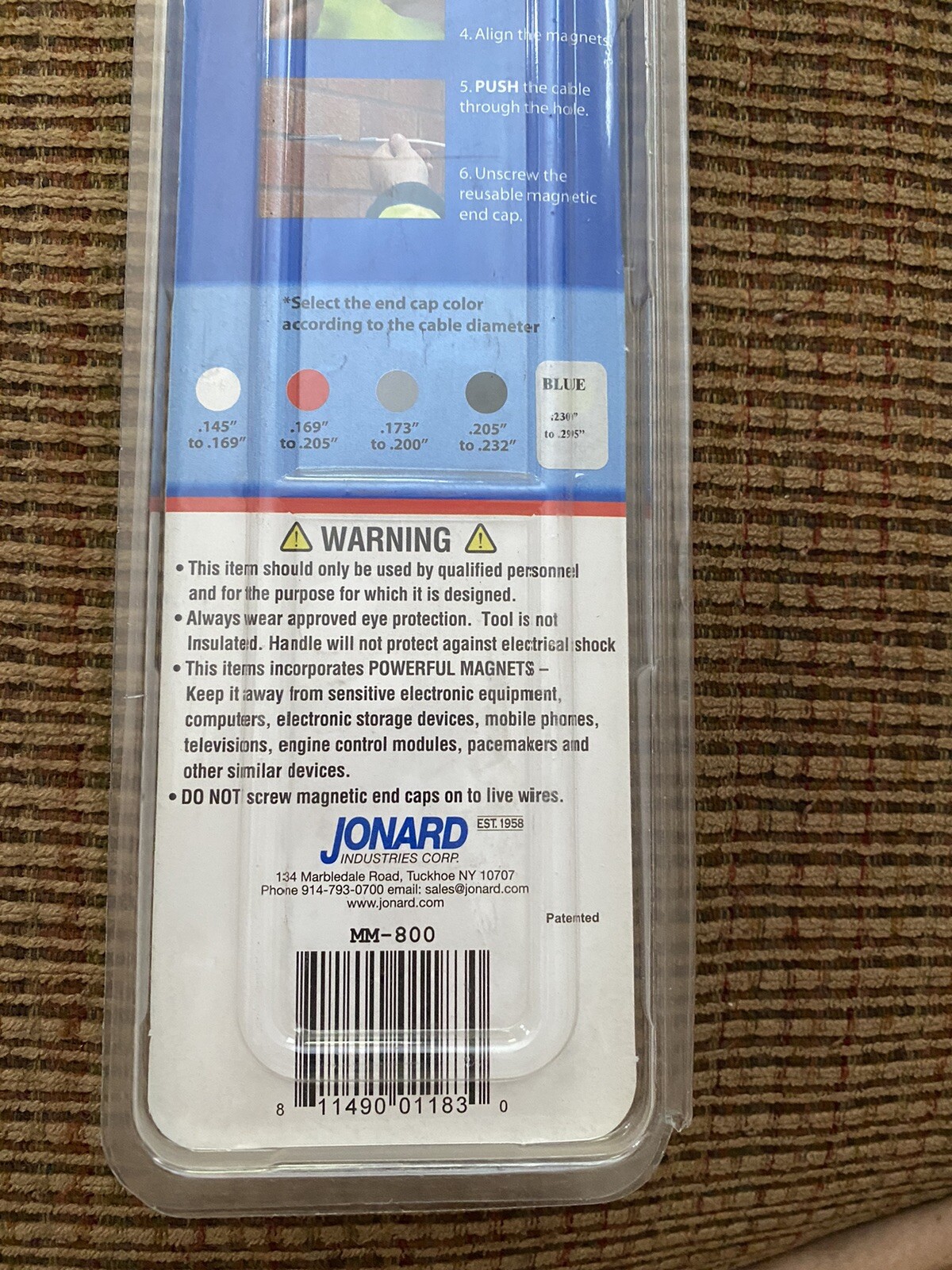 MagnaMole by Jonard Tools Mm-800 Magnetic Cable Guide (M1)