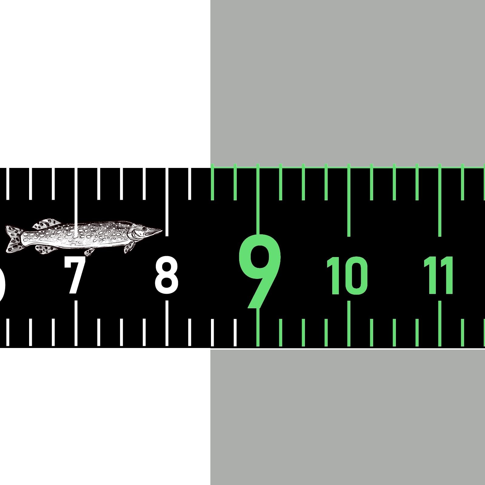 51 Inch Fishing Ruler for Boat Waterproof Measuring Tape Black