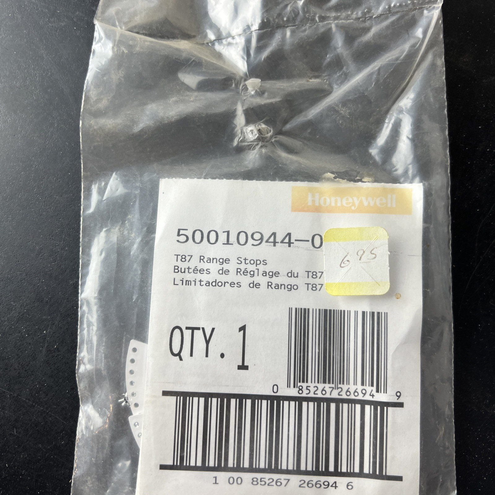Honeywell 50010944-001 Manual Thermostat T87 Range Stops