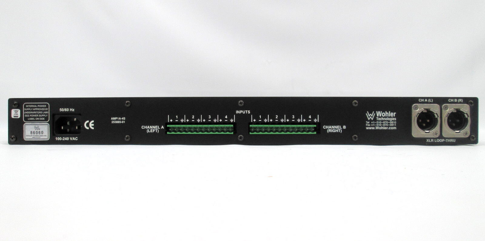 Wohler Technologies AMP1A-4S Analog Audio Monitor Panel