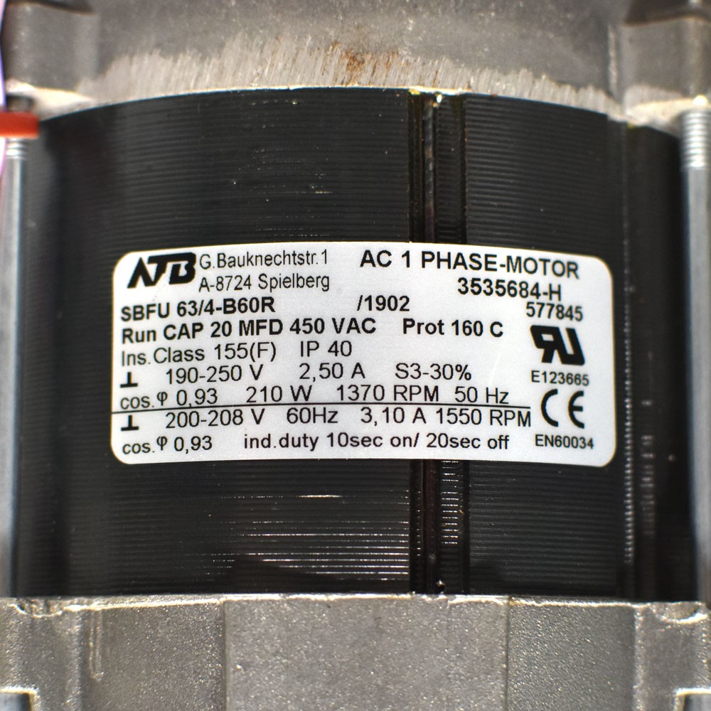 Eversys E'4 Grinder Module w/ ATB SBFU 63/4-B60R Motor, Missing Stepper Motors