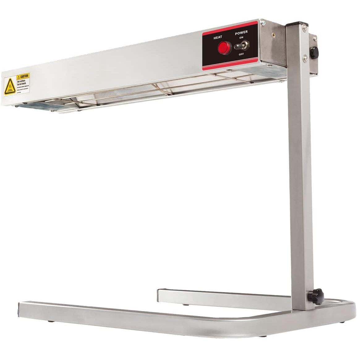KOUDA 24 Inch Strip Warmer with Adjustable Stand 500W Strip Heat Lamp Countertop