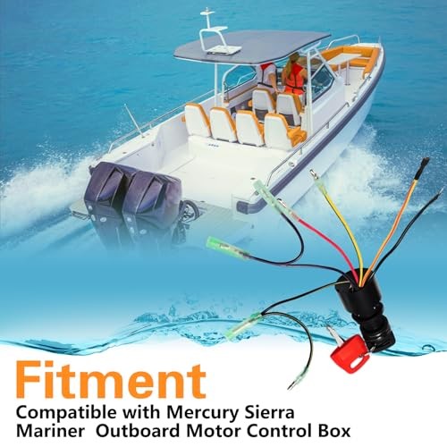 Boat Ignition Switch with 2 Keys Compatible with Mercury Sierra Mariner