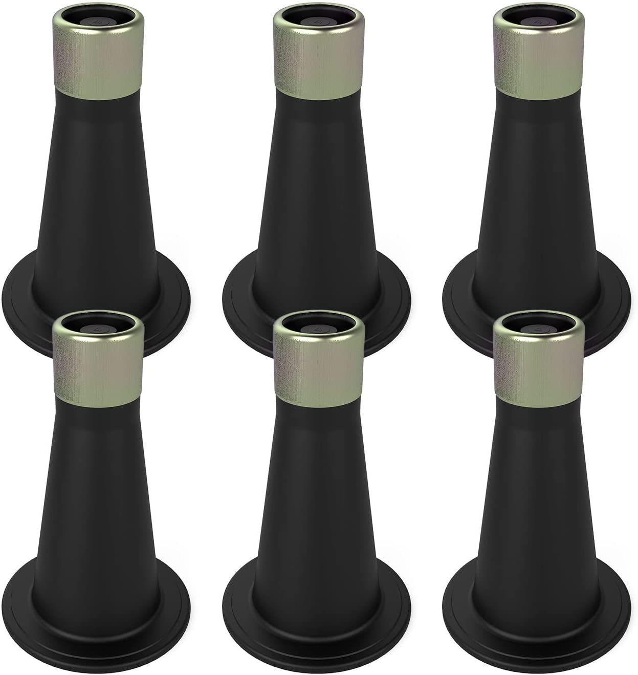 6Pcs Bed Frame Feet,Bed Frame Feet for Replace Wheels,Risers for Bed Frame,Preve
