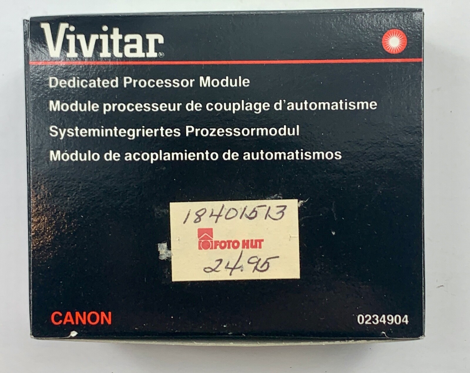 New - Vivitar dedicated Processor Module PM/C For Canon (Model 0234904)