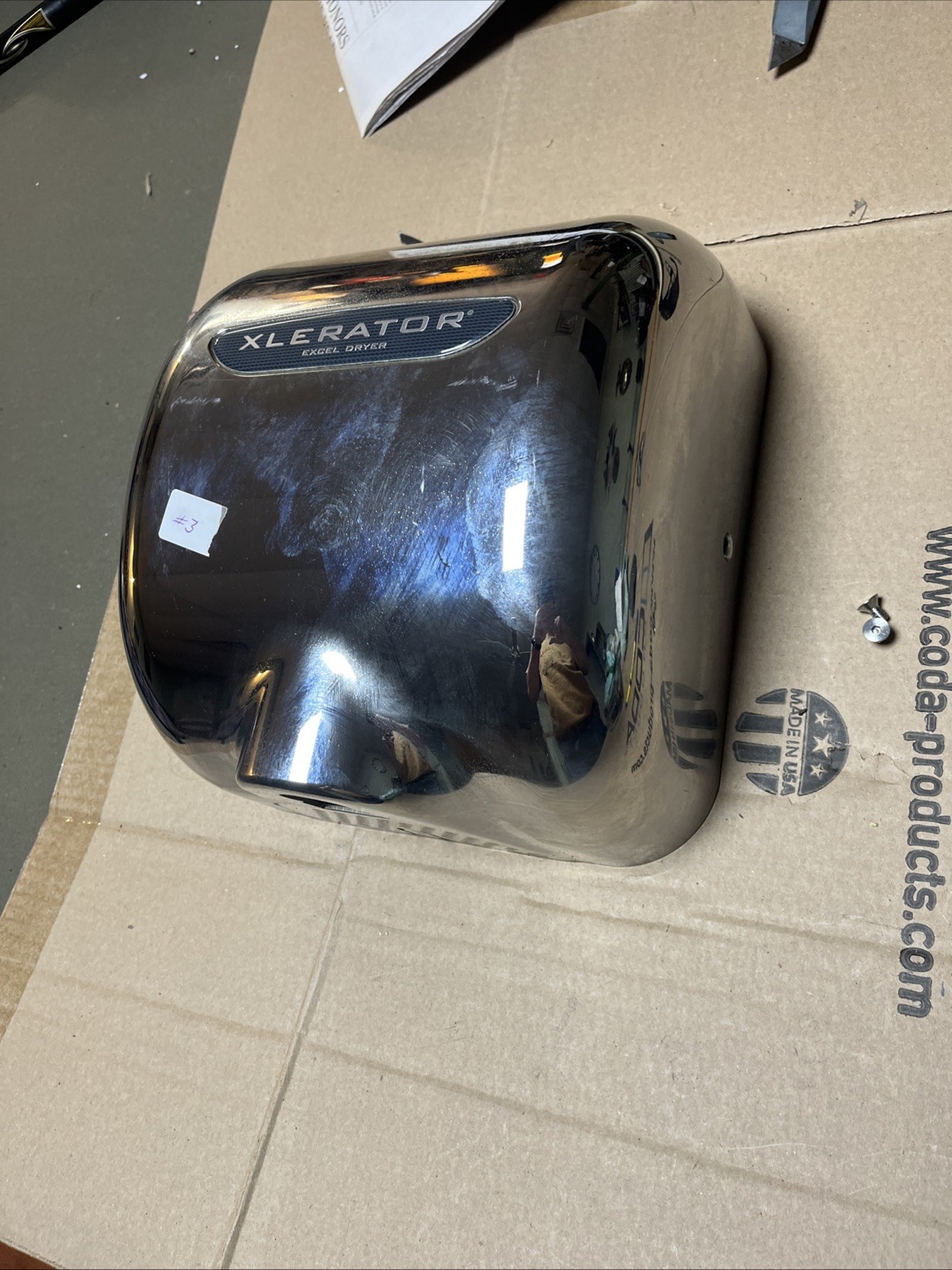 Excel Dryer Xlerator eco XL-CX Hand Dryer, 110-120V STAINLESS STEEL PARTS ONLY