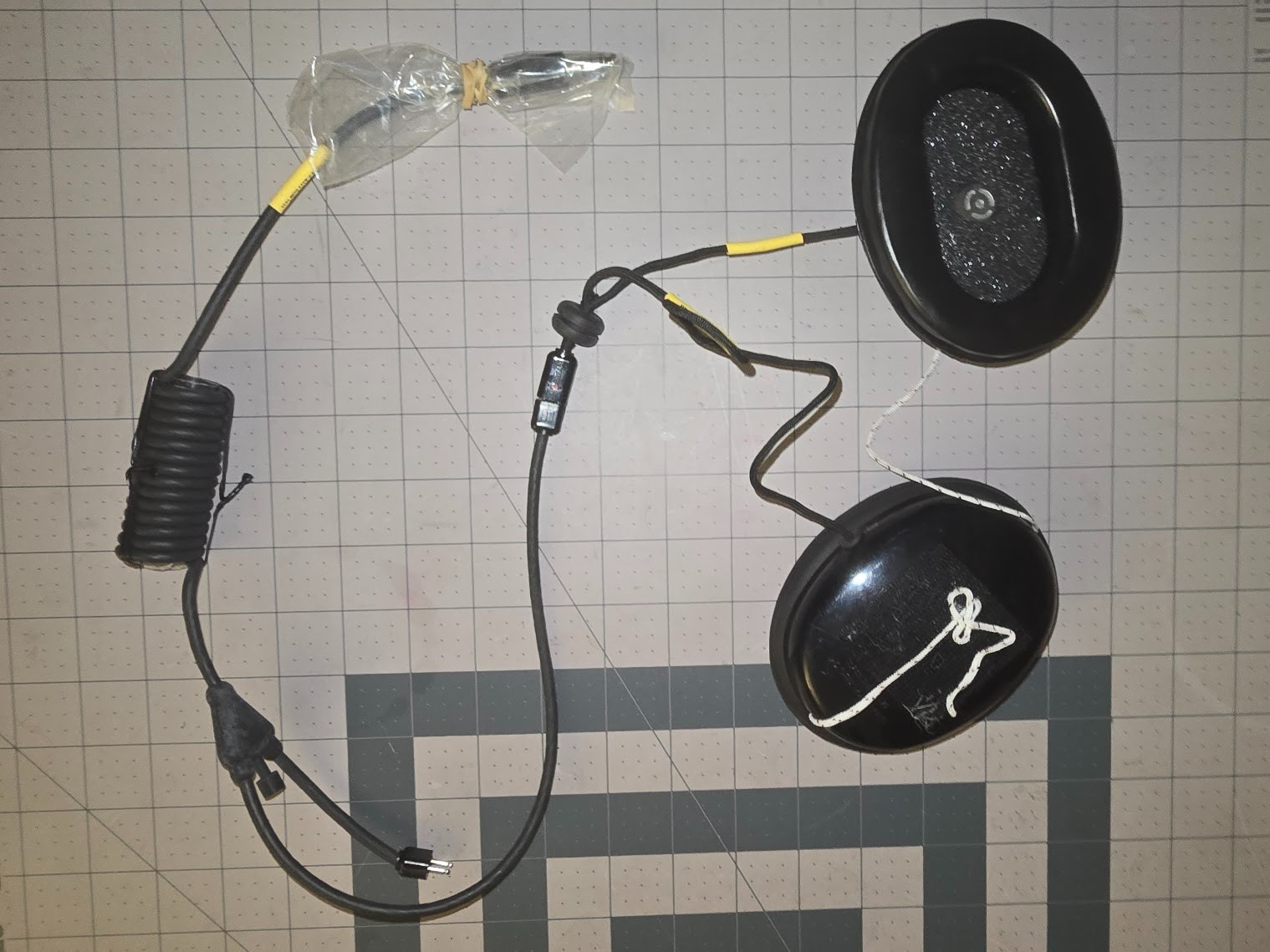 Flight Helmet Earphone Assembly Gentex USGI HALO Parachutist Flight Helmet - New