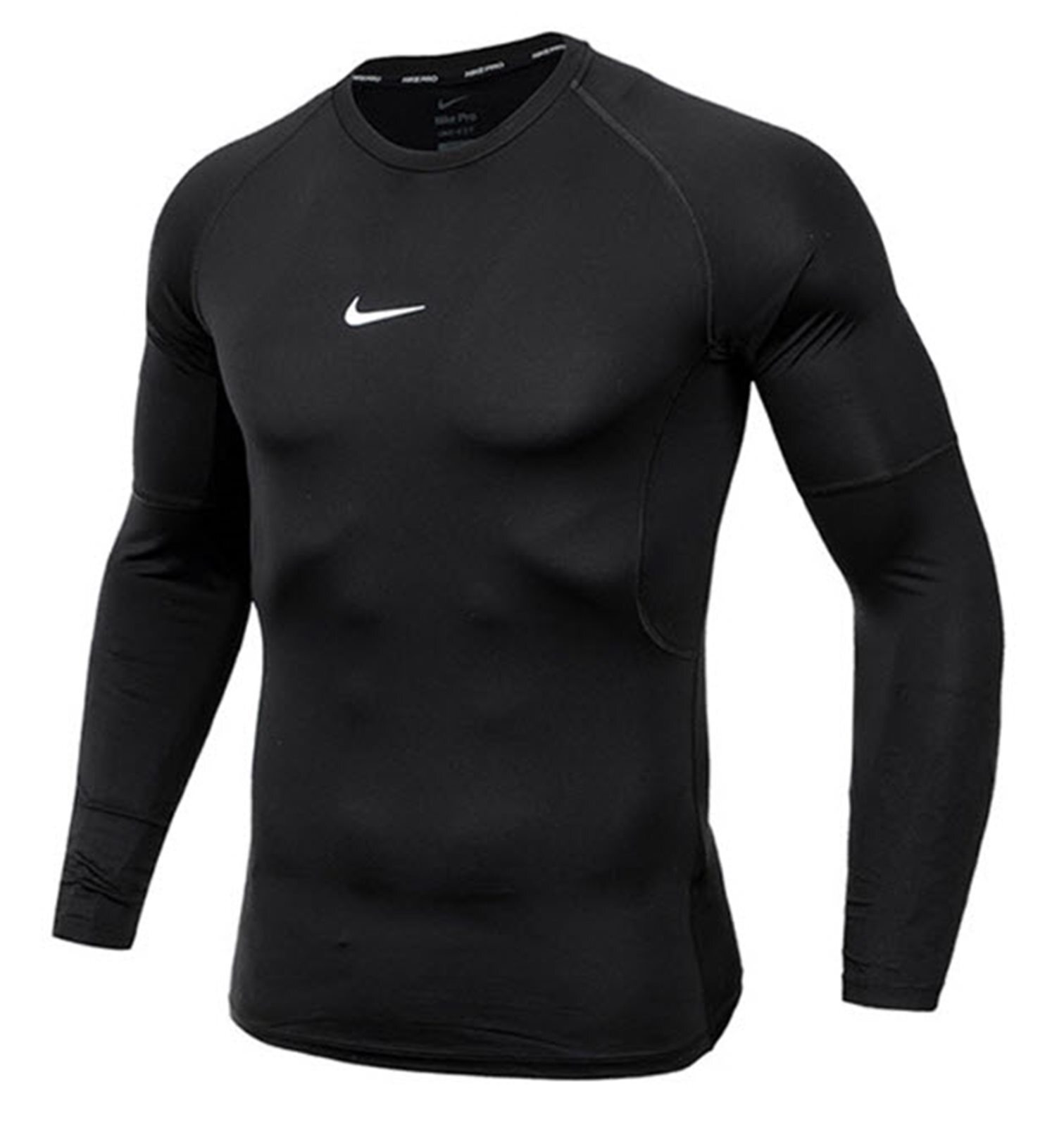 Nike Men Pro Dri-Fit Tight Shirts Running Black Tee Top Shirt Jersey FB7920-010