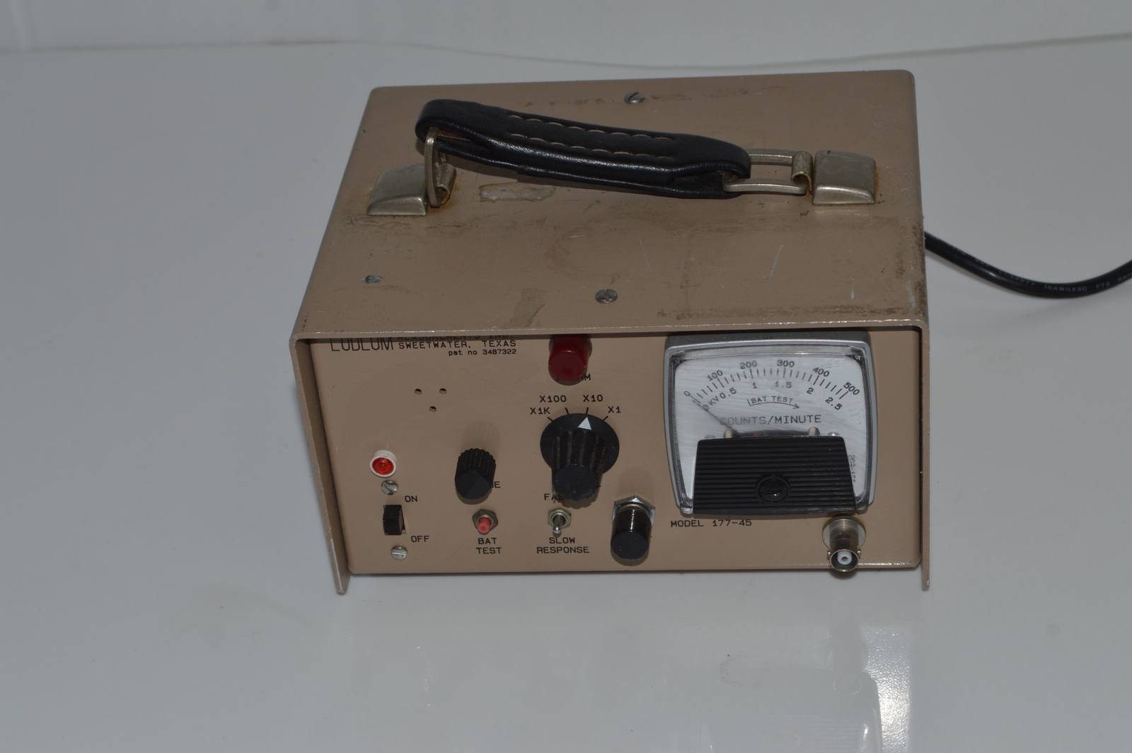 LUDLUM MEASUREMENTS INC MODEL 177-45 RADIATION DETECTOR  (QOR17)