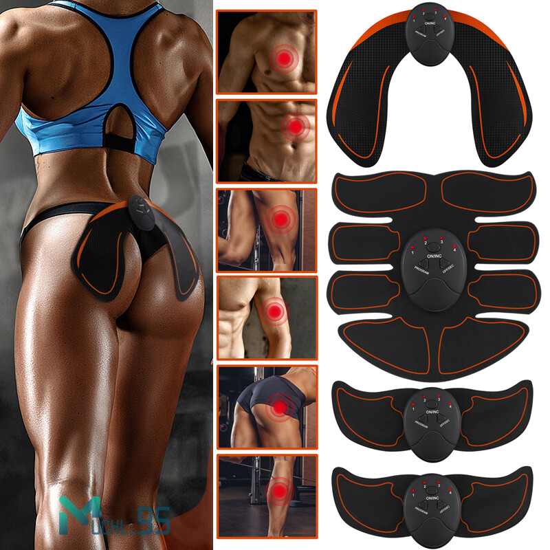 EMS Abdominal Muscle Toning Trainer ABS Stimulator Toner Fitness Binder Gym Belt