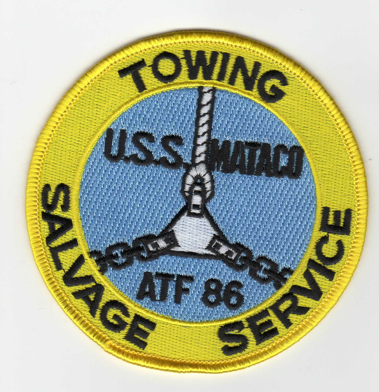 USS Mataco ATF-86 Fleet Tug Boat - Towing Salvage Service BC Patch Cat No C6403