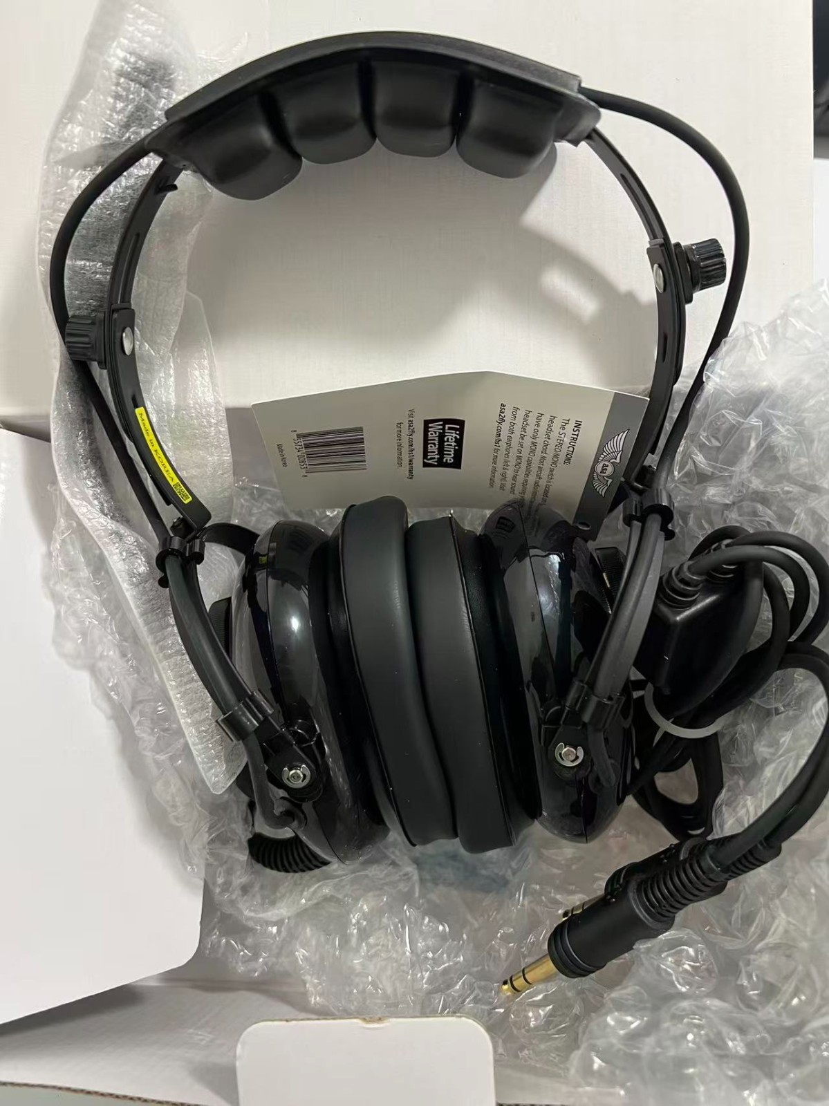 ASA AirClassics HS-1A Pilot Headset - ASA-HS-1A - Lifetime Warranty