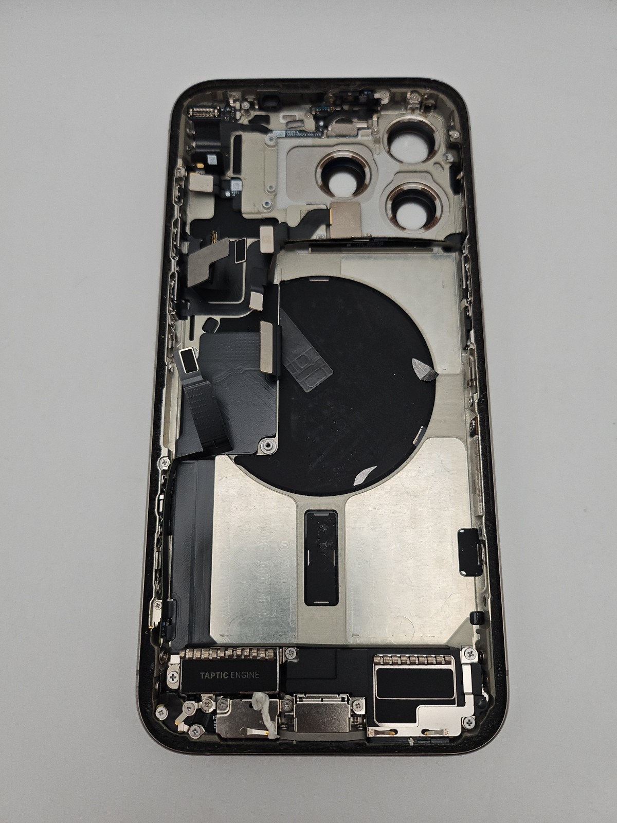 Apple iPhone 15 Pro Max Backhousing Used Replacement Part OEM -Natural Titanium