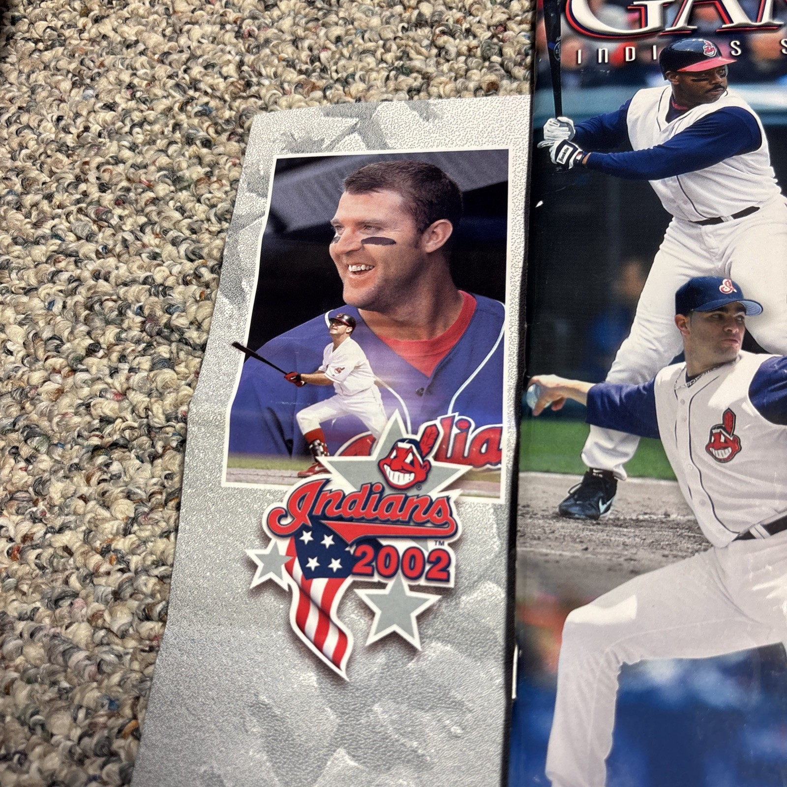 cleveland indians Game Face Program 2002 With Brochure & Tickets, Thome, CC