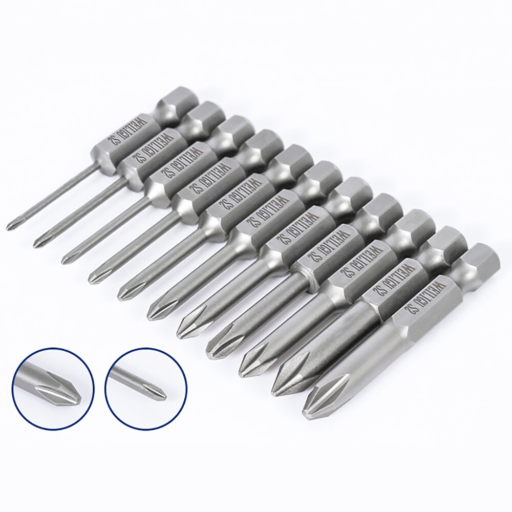 Electric Bits For Screwdriver Set S2 Ph2 L50-l150 Drill Magnetic Bit Torque S1/4