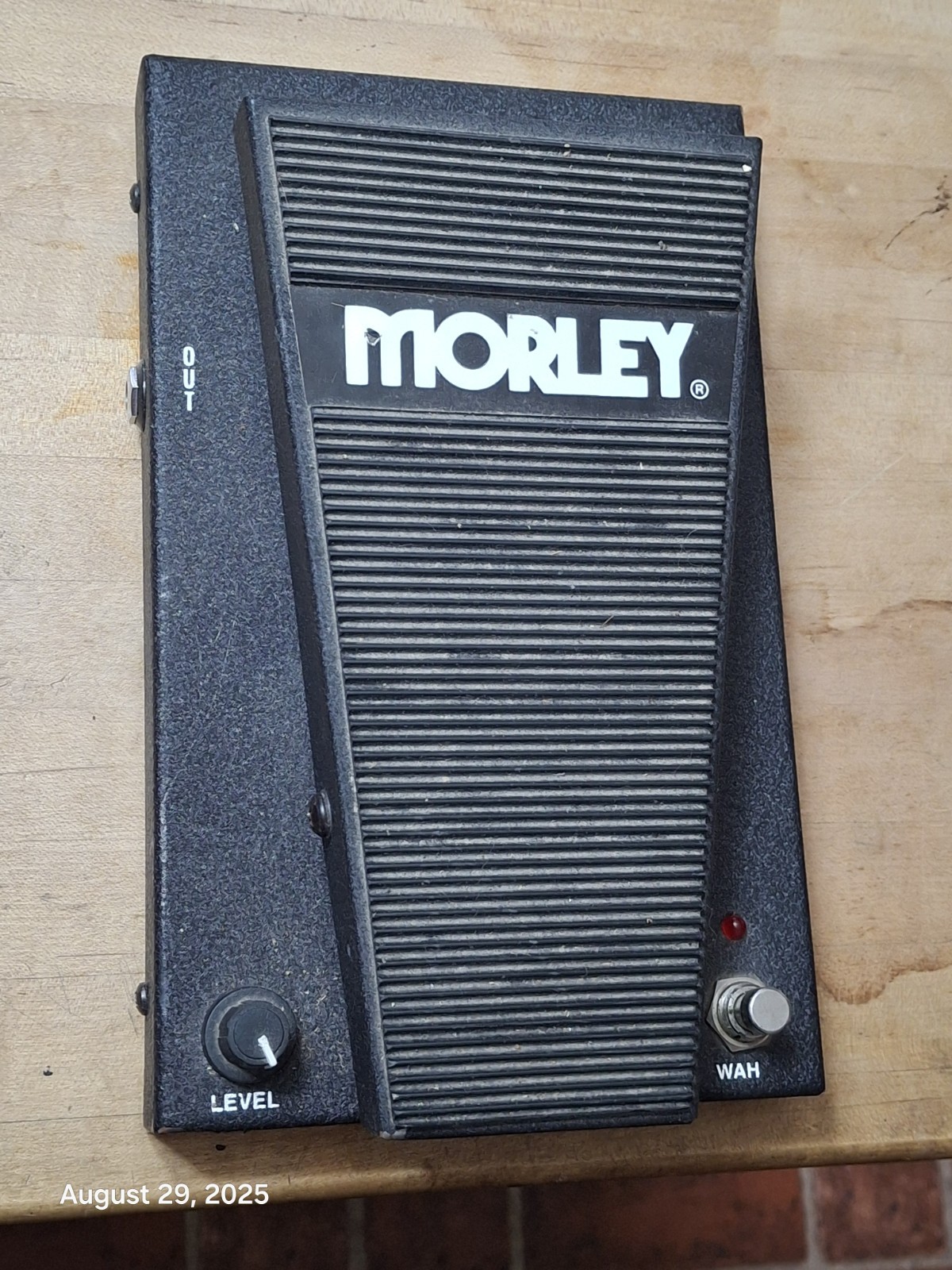 MORLEY WAH PEDAL Used Foot Pedal Stomp Box Guitar Wah Wah Made in USA
