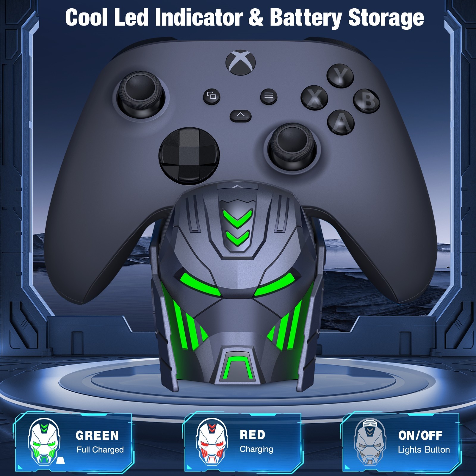 3x Rechargeable Battery Pack+Charging Dock For Xbox One Xbox Series X Controller
