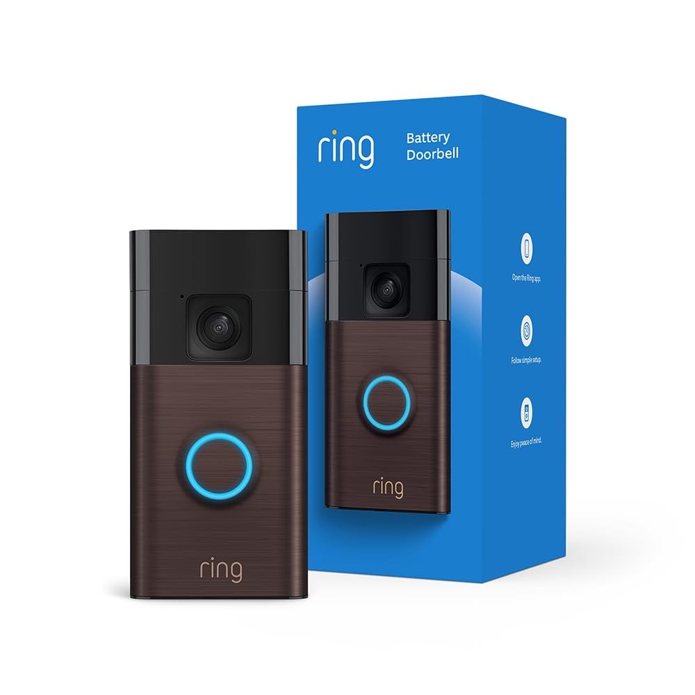 Ring Battery Doorbell (newest model), Home or business security with Head-to-Toe