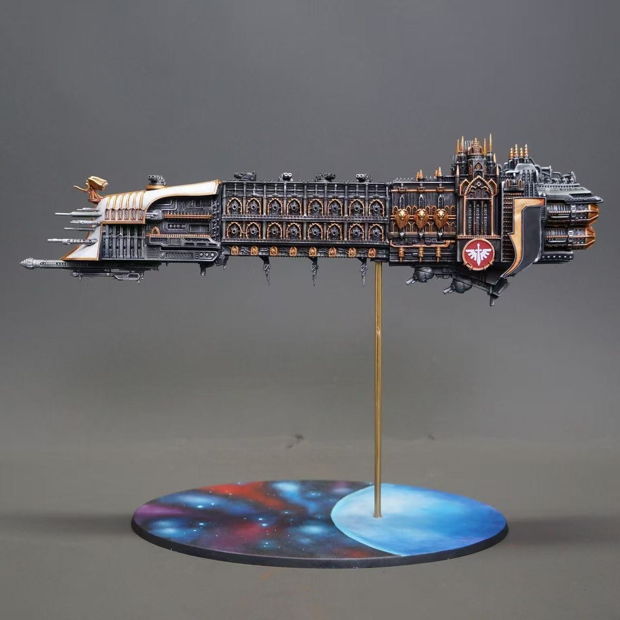 Warhammer 40K The Battleship Indomitable Truth Dark Angels PRO Painted Miniature