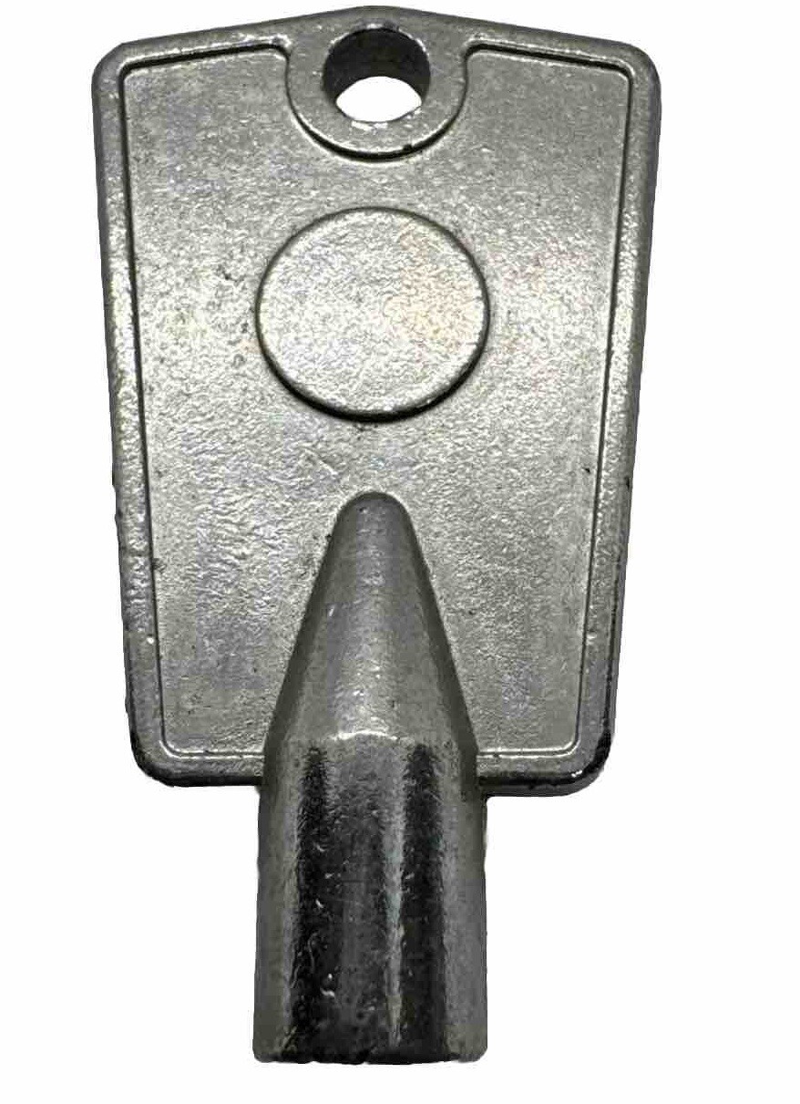 1 Original National Lock Freezer Key w/ Caution Message
