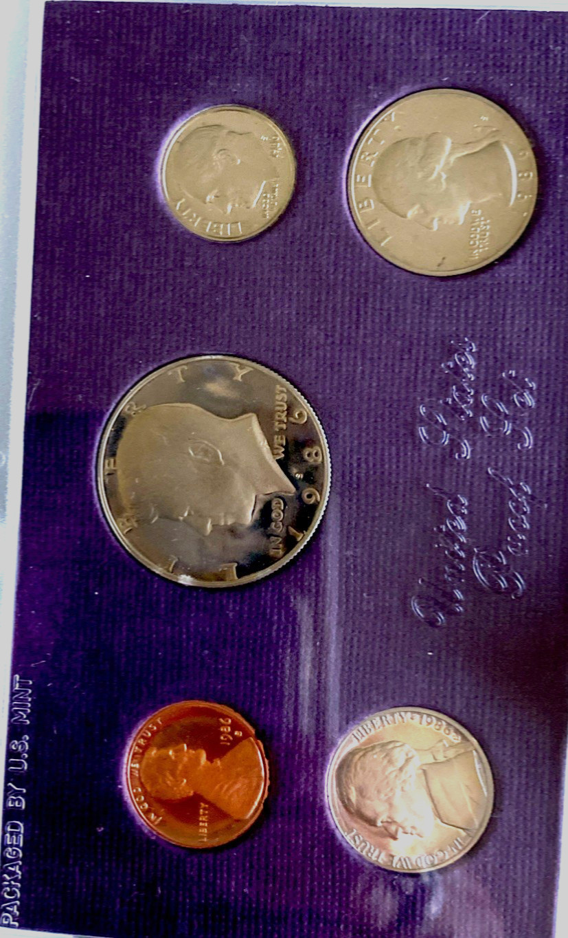 1986 Coins Set PROOF UNITED STATES MINT