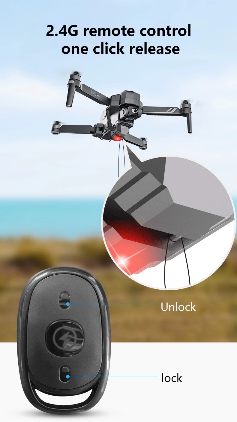 DJI Mini 2 SE Mini 3 Pro Drone Airdrop Dropper 2.4G Remote Control Thrower