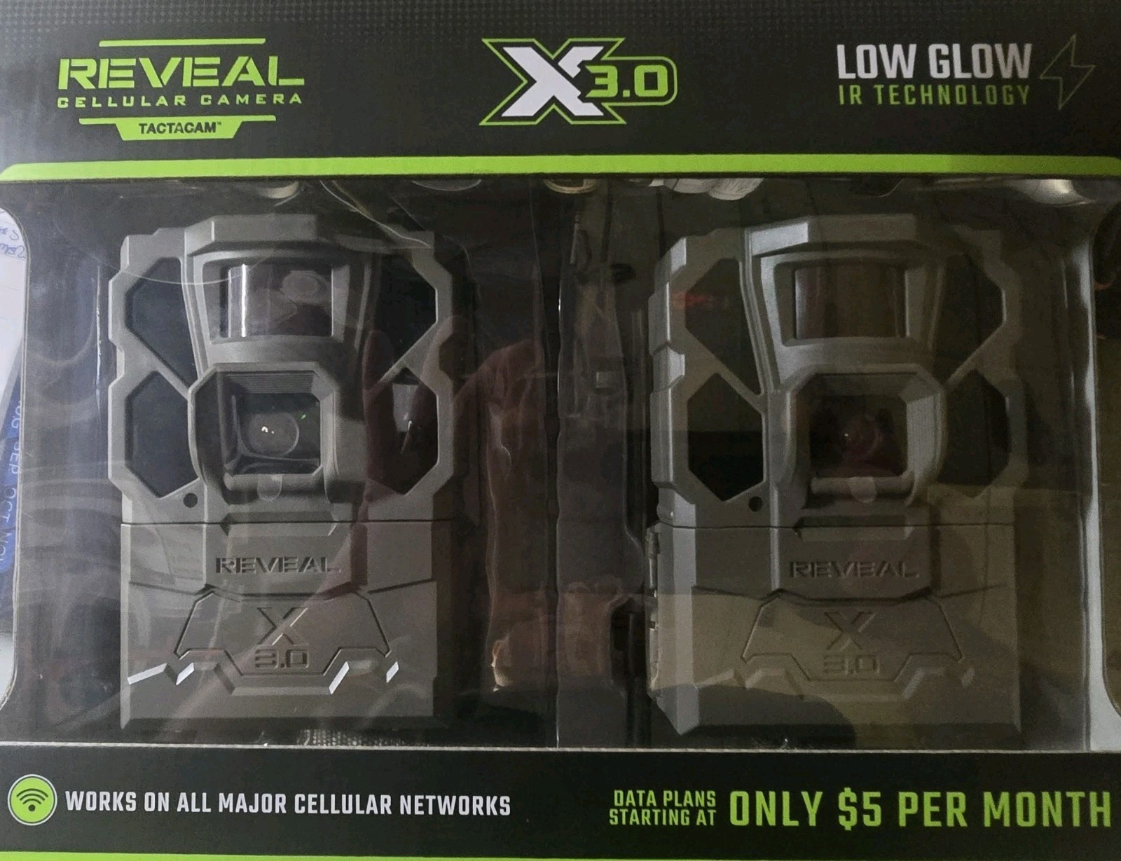 🔥New Tactacam Reveal X 3.0 2-Pack Cellular Trail Camera, NEW (631)