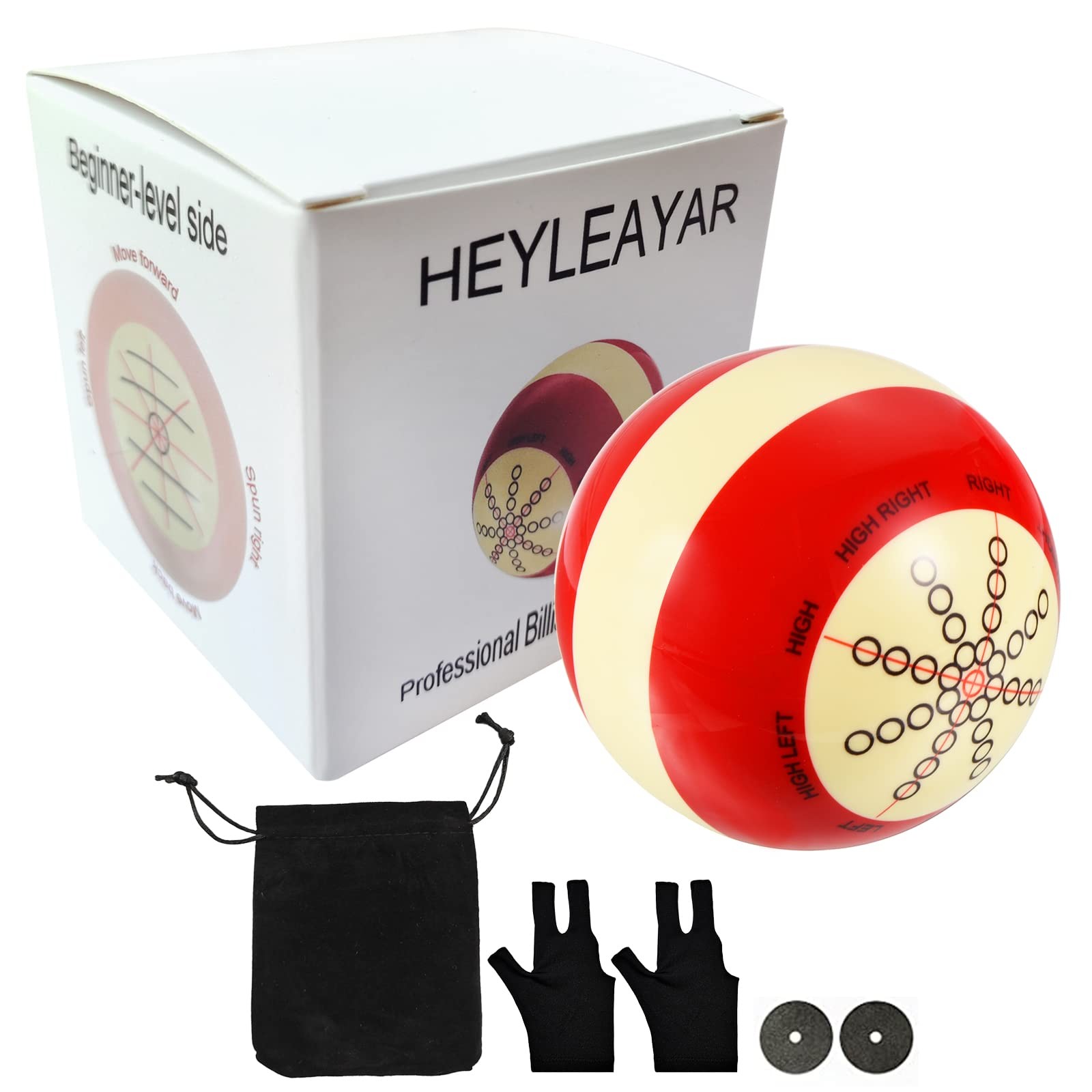 HEYLEAYAR Billiards Cue Ball, Training 5.72, Professional training cue ball