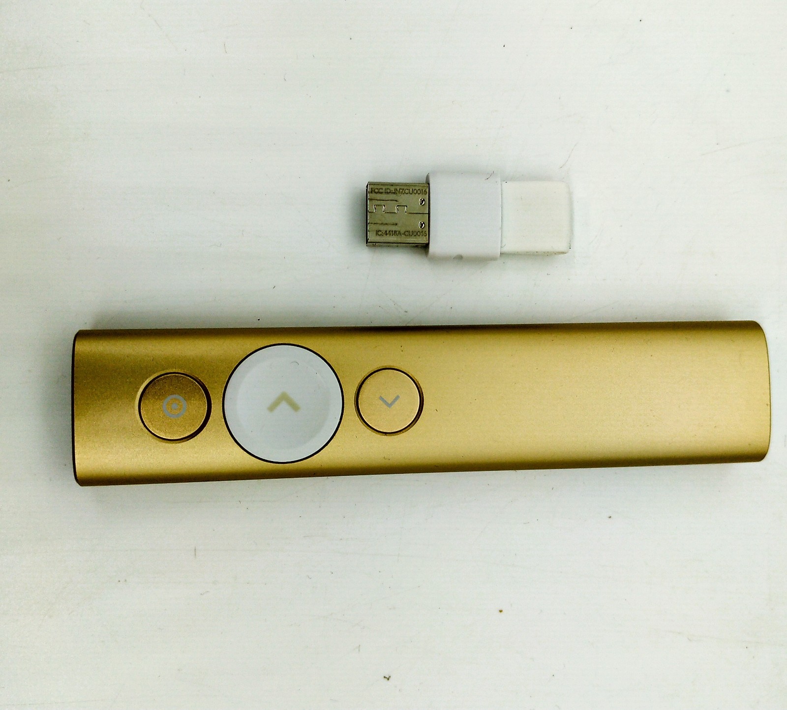 Logitech Spotlight Wireless Presentation Remote Gold -With Dongle Mint Condition