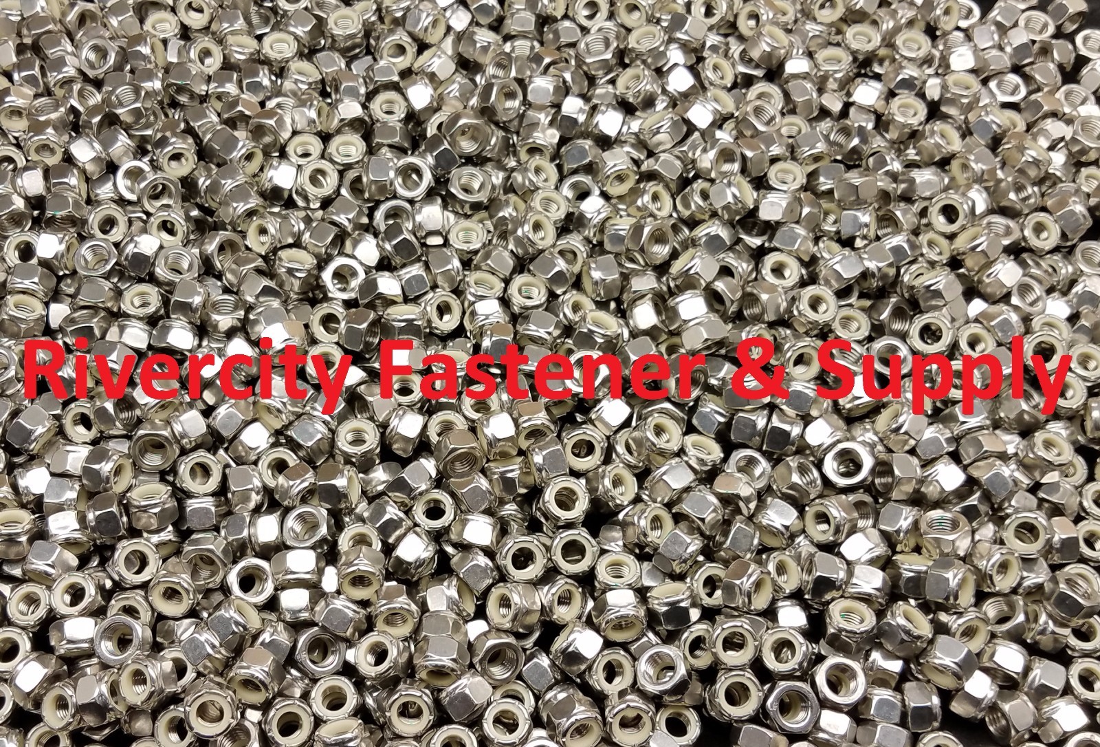 (100) 1/2-20 Stainless Nylon Insert Hex Stop Lock Nuts Fine Thread UNF 1/2x20