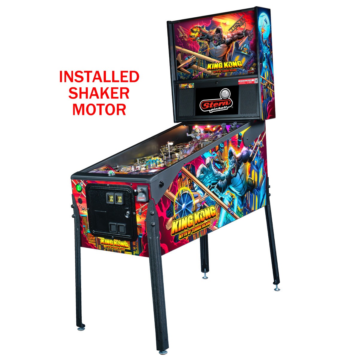 Stern King Kong: Myth of Terror Island Premium Pinball Machine With Installed Sh