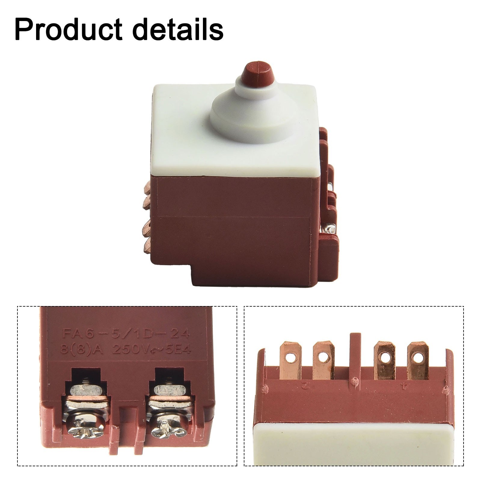 Angle Grinder Switch Button Switch Angle Grinder NO Push Practical Useful