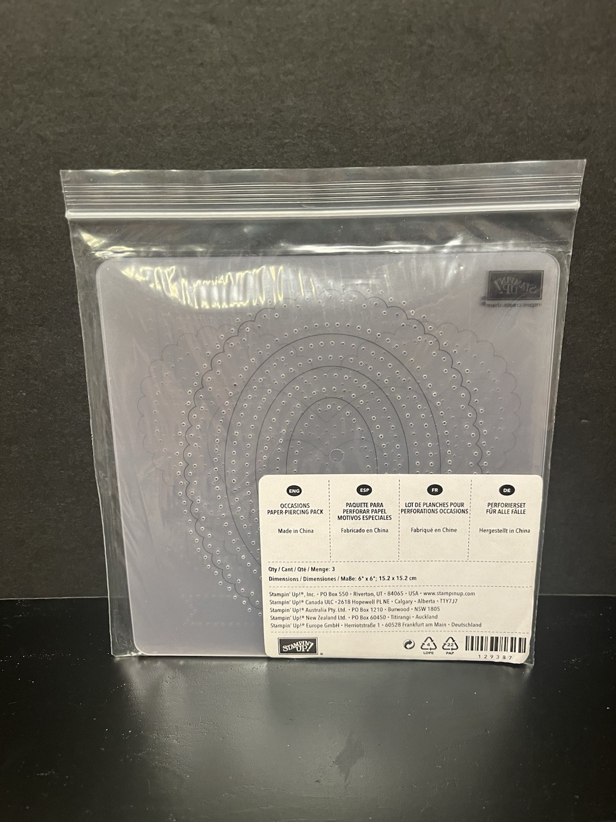 Stamping’ Up! OCCASIONS PAPER PIERCING Pack Essentials 129387 NEW