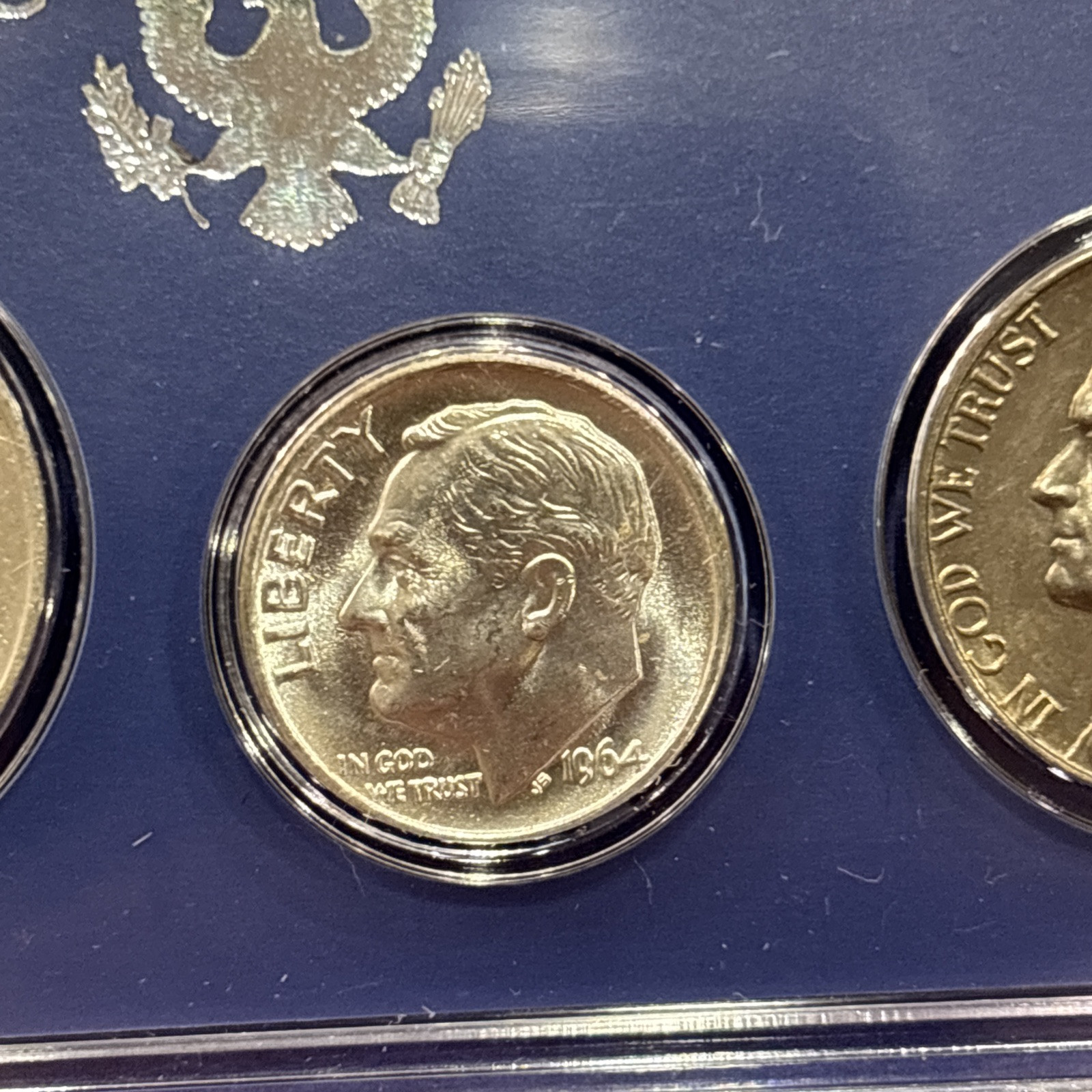 1964–P US MINT COIN SET 90% SILVER UNCIRCULATED, CASE + Box may differ slightly