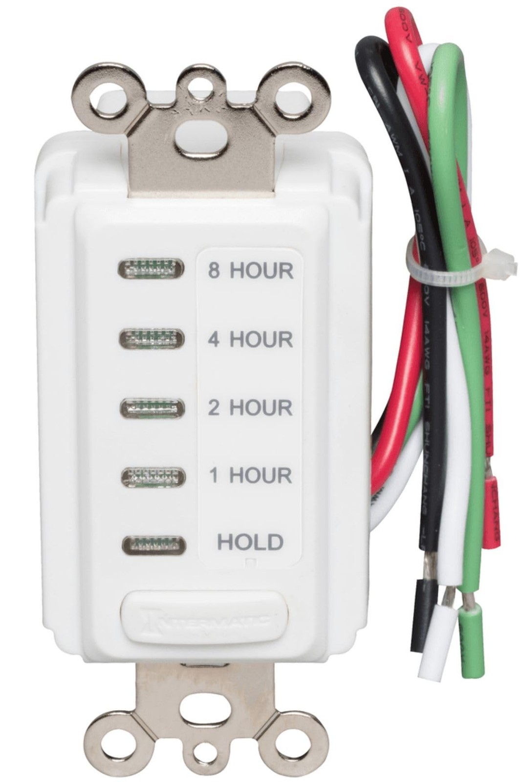 Intermatic EI220W-1 in-Wall Countdown Timer Switch countdown timer with 1/2/4/8-