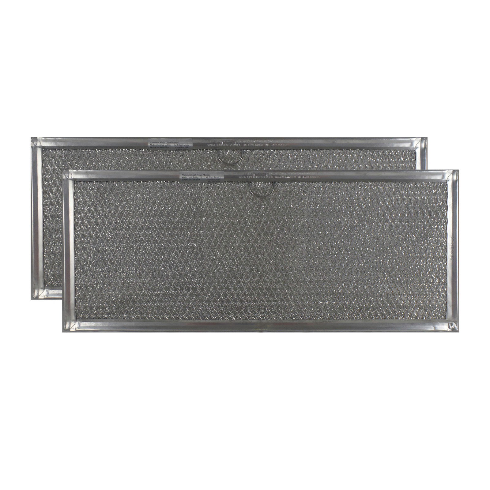 (2 PACK) COMPATIBLE WHIRLPOOL WP71002111 ALUMINUM MESH GREASE FILTER REPLACEMENT